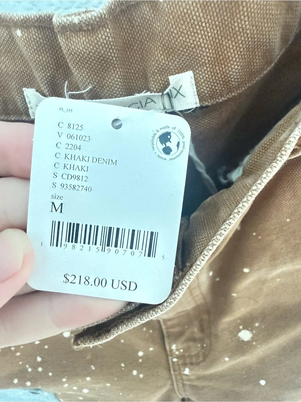 Tricia Fix Double Patched Carhartt Shorts - Picture 6 of 6